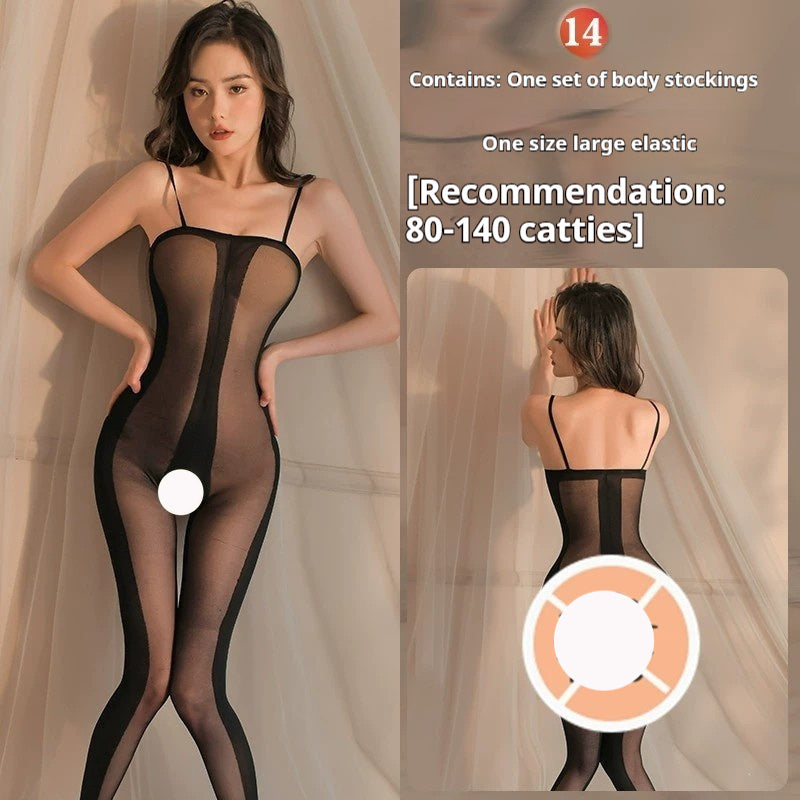 Lingerie Sexy Ouverte Passion Transparent Sense Body En Maille