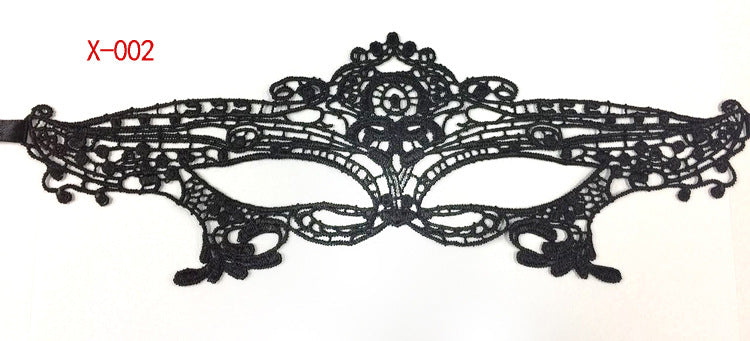 Series black lace mask