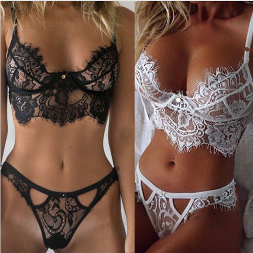 Sexy Lingerie Sexy Lingerie Eyelash Lace Three-Point Sexy