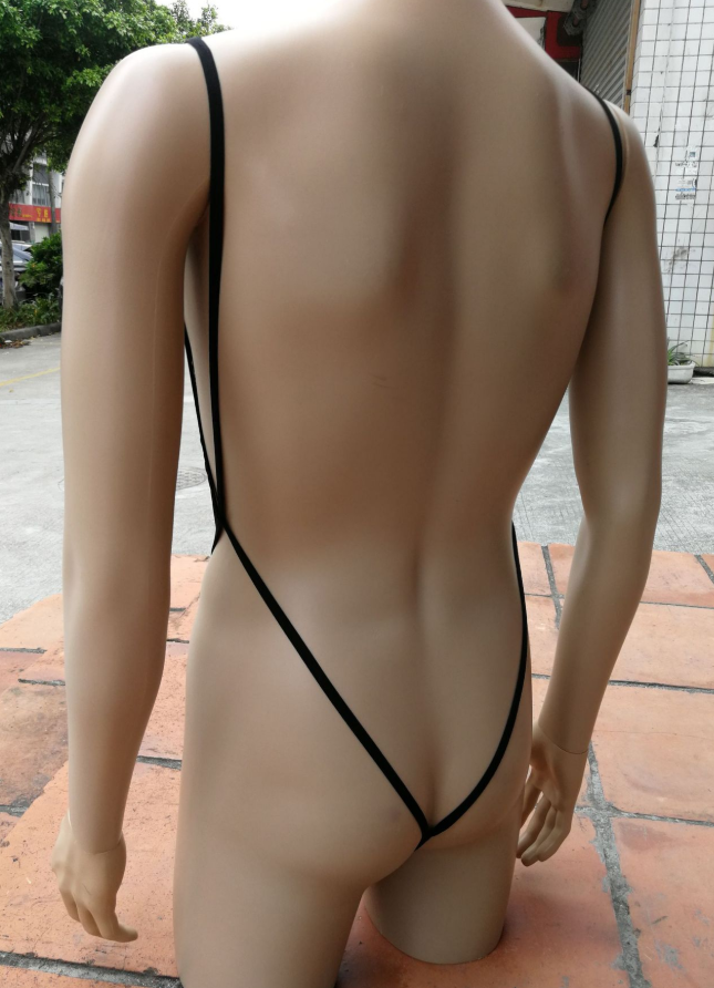 Sexy T-shirt men's transparent lingerie