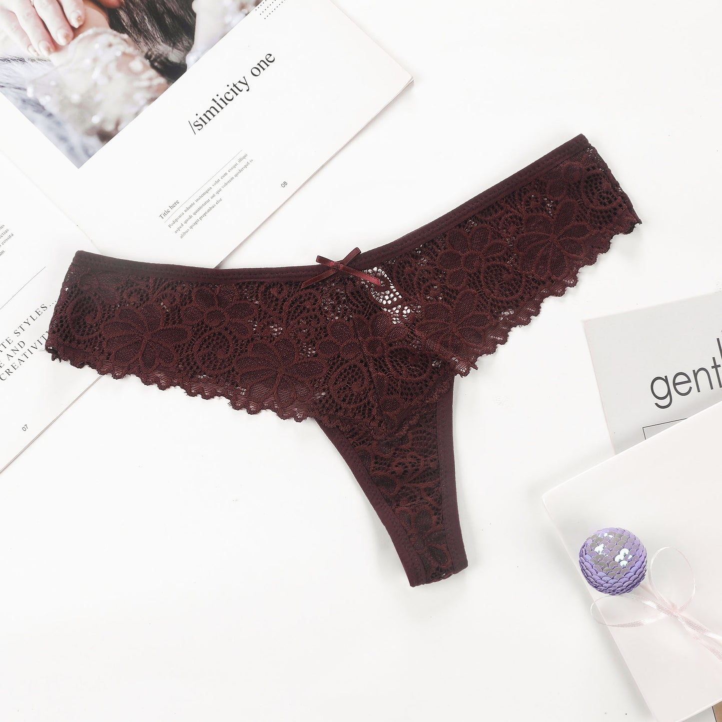 European And American Style Sexy Lace Underwear Hot And Sexy Low Waist Plus Size Traceless Lace