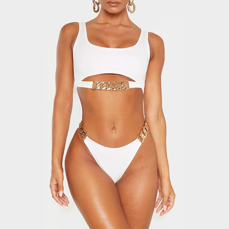 Ensemble bikini push up anneau sexy