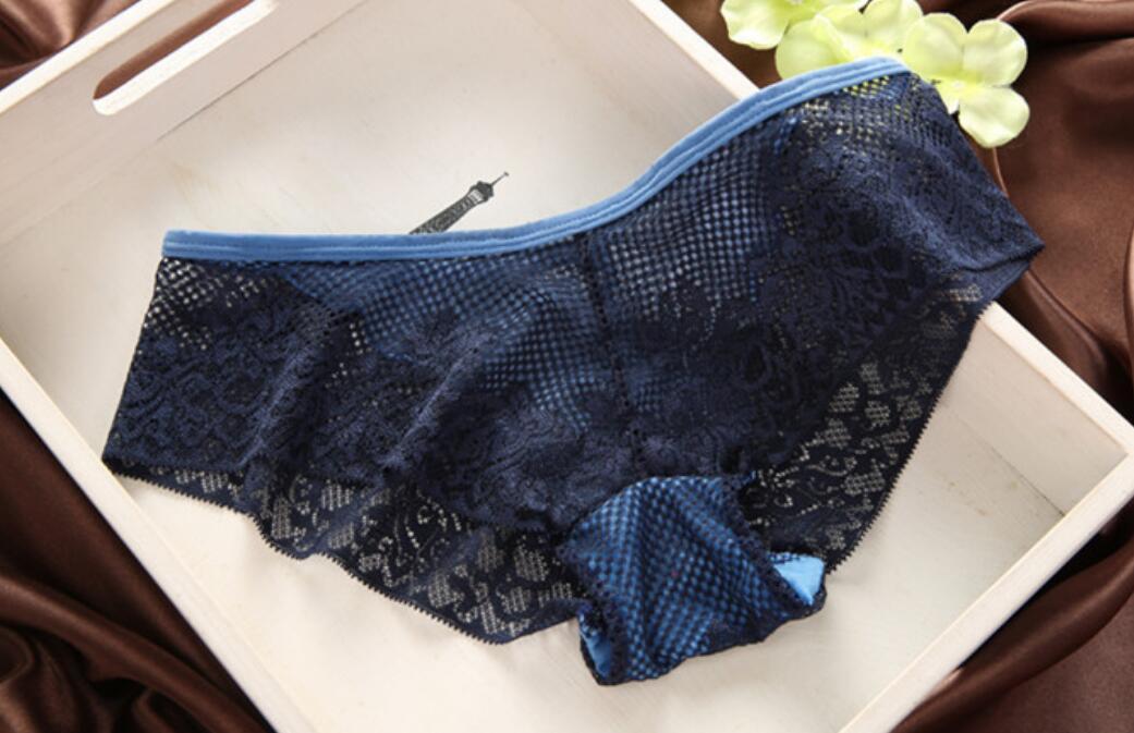 Ensemble de soutien-gorge sexy en dentelle fine, décolleté en V profond, rétro, couleur unie