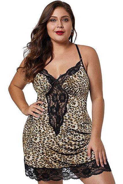 Plus Size Sexy Lingerie Sexy Pajamas Nightdress Sexy Women Cami Dress