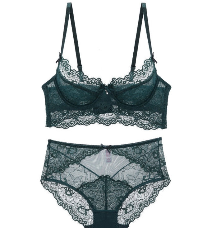 Ensemble de soutien-gorge ultra-mince de sous-vêtements sexy Deep V