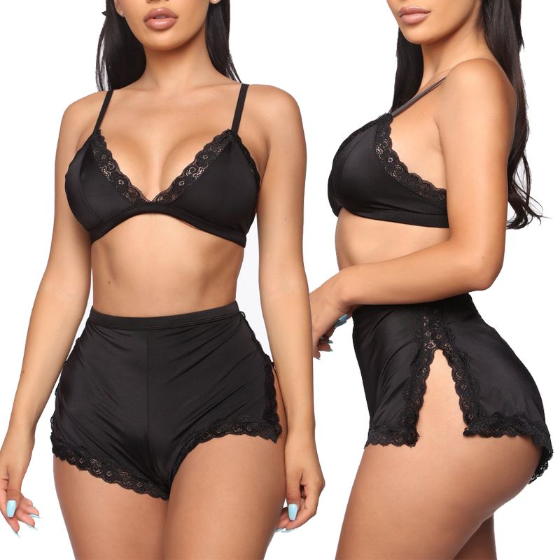 Soutien-gorge en dentelle pour femmes, vêtements de nuit sexy