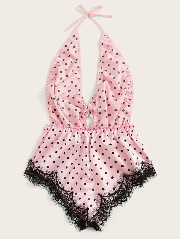Tube Top Ice Silk Pajamas Women Summer Korean Seduction Sexy Sling One Piece Sexy Sleepwear