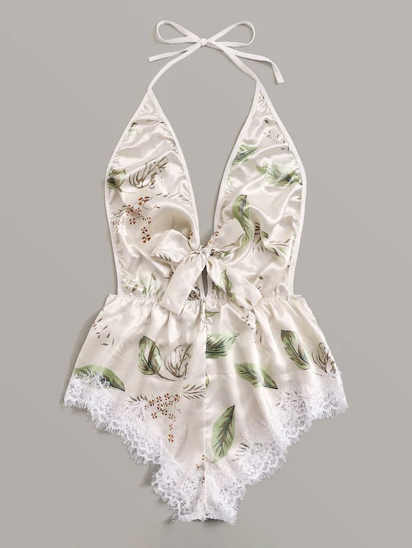 Tube Top Ice Silk Pajamas Women Summer Korean Seduction Sexy Sling One Piece Sexy Sleepwear
