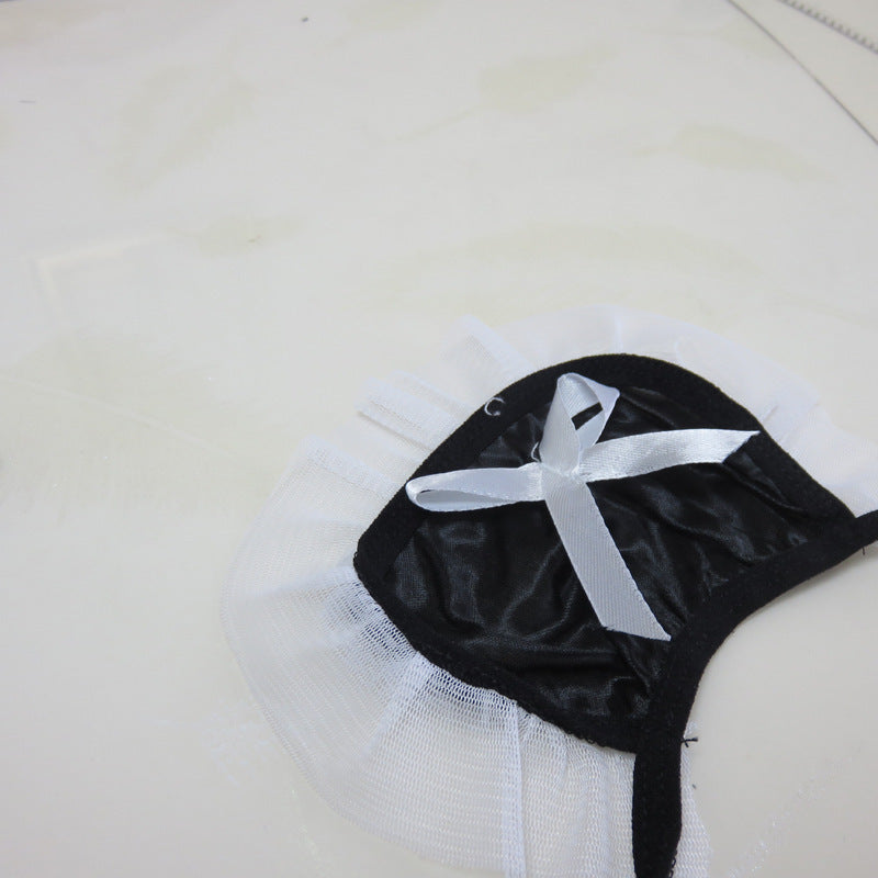 Lencería sexy Traje de uniforme de pasión de mucama libre para quitarse