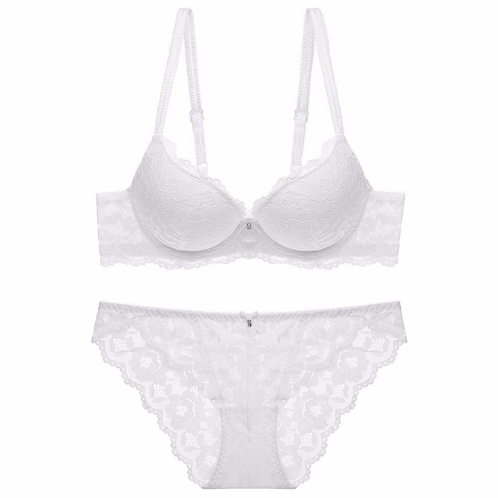 Ensemble de soutien-gorge réglable pour filles, sous-vêtements sexy en dentelle
