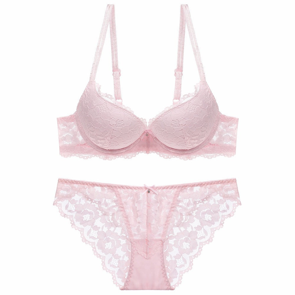Ensemble de soutien-gorge réglable pour filles, sous-vêtements sexy en dentelle