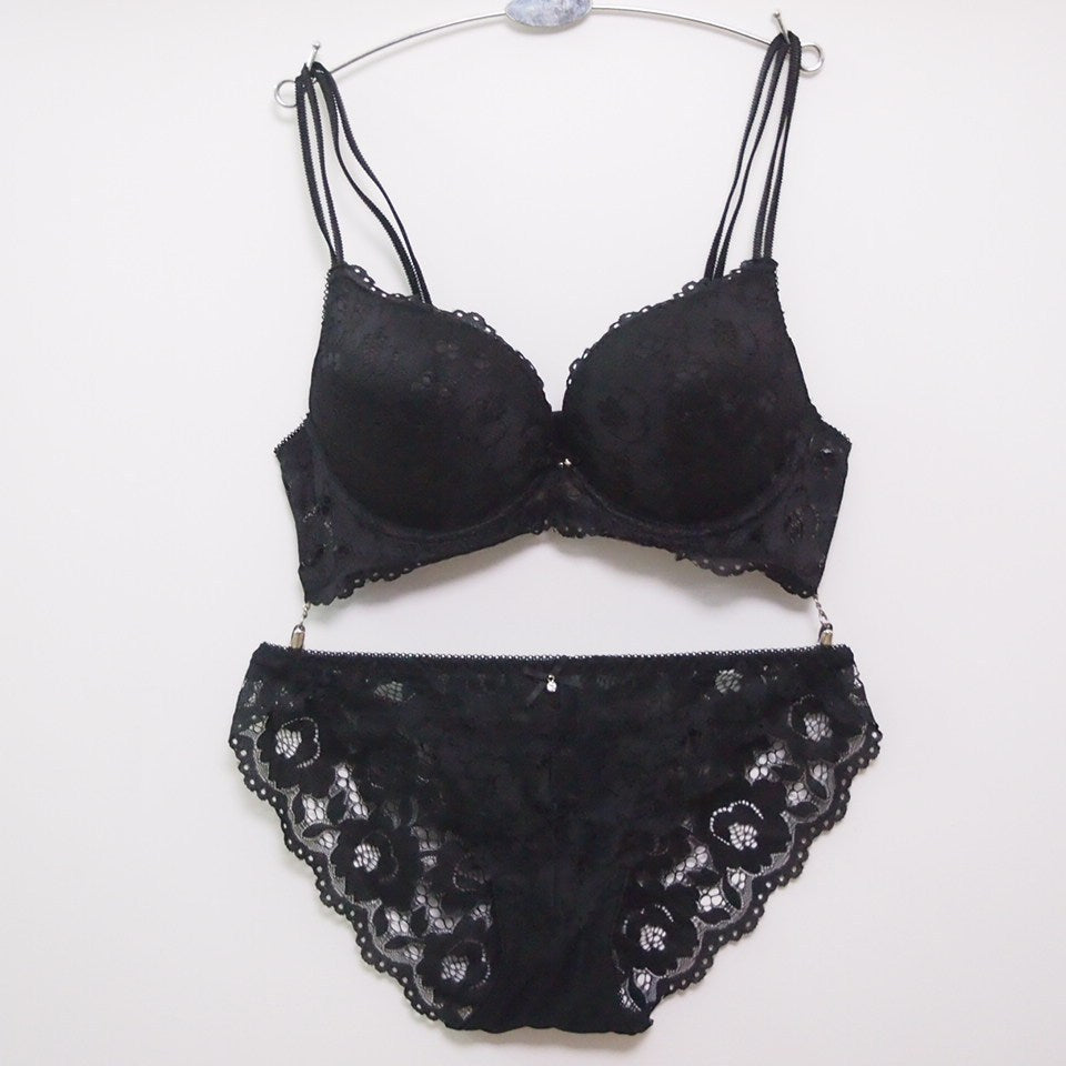 Ensemble de soutien-gorge réglable pour filles, sous-vêtements sexy en dentelle