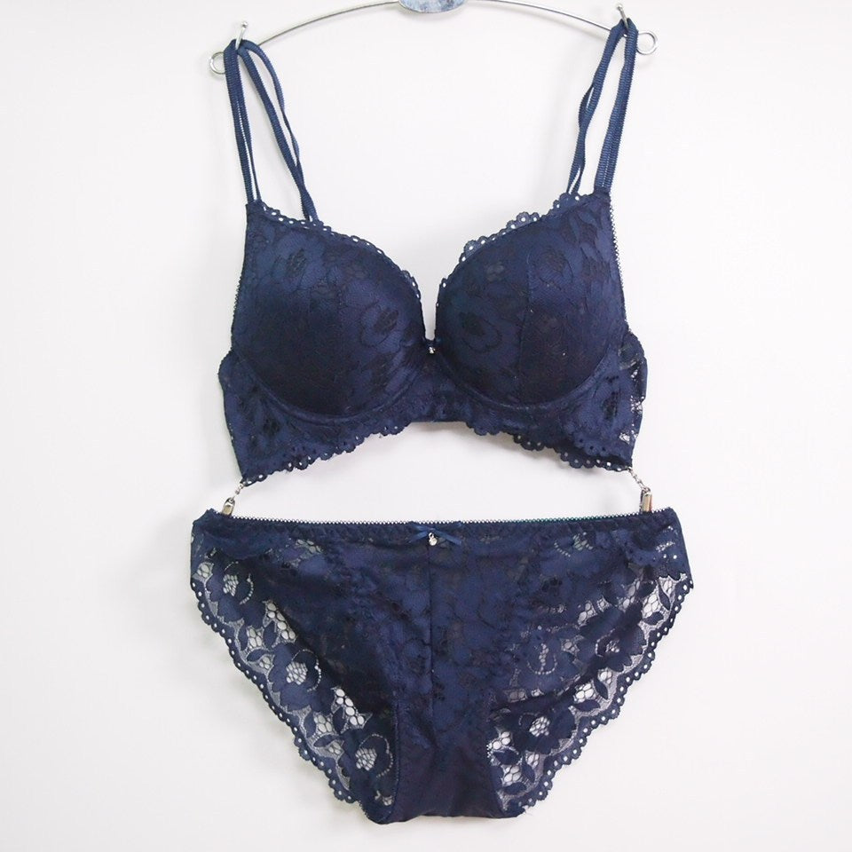 Ensemble de soutien-gorge réglable pour filles, sous-vêtements sexy en dentelle
