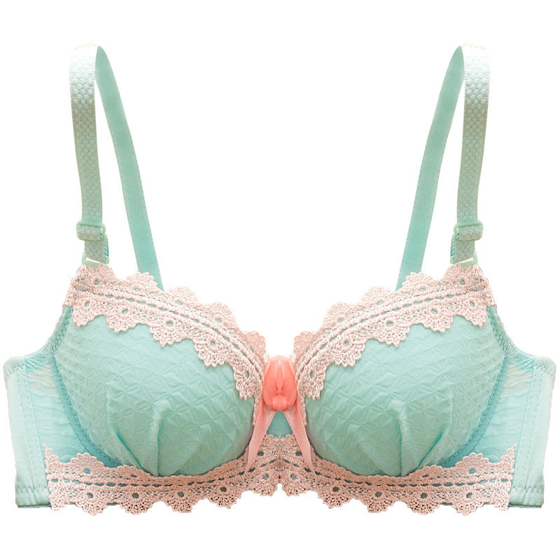 Soutien-gorge sexy à bordure en dentelle, soutien-gorge confortable, ensemble de sous-vêtements culotte réglable, nouveau style
