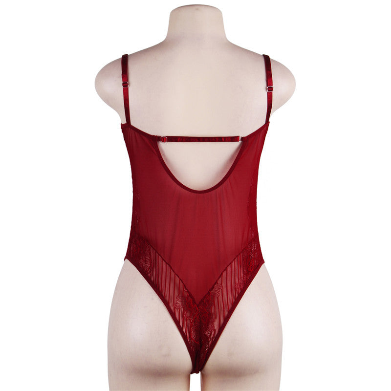 Lingerie sexy nouveau pyjama sexy en dentelle grande taille