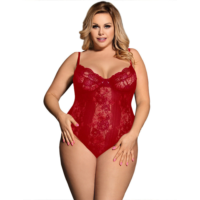 Lingerie sexy nouveau pyjama sexy en dentelle grande taille