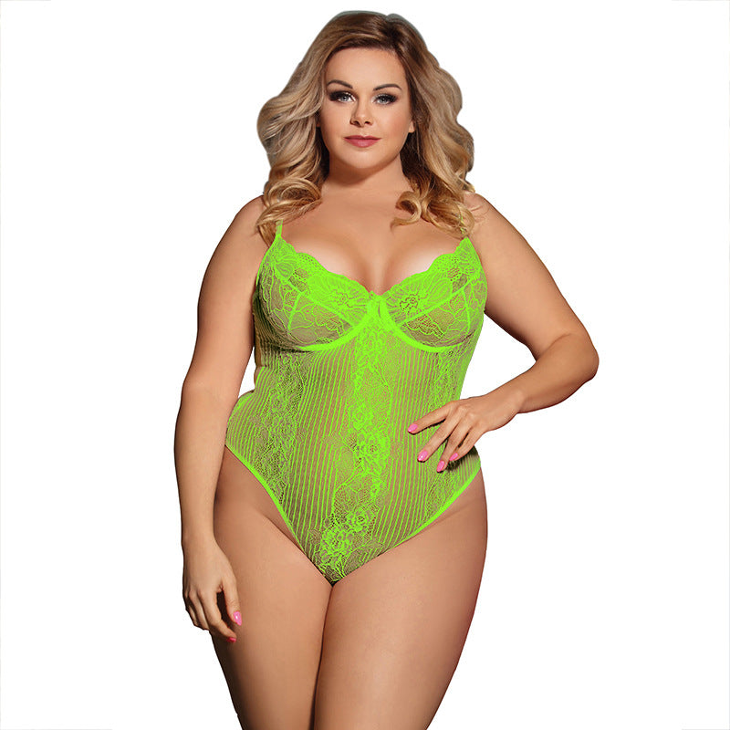 Lingerie sexy nouveau pyjama sexy en dentelle grande taille