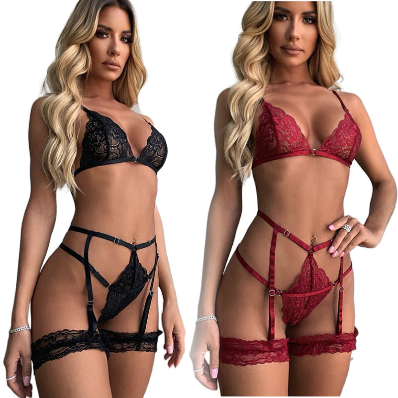 Lingerie sexy européenne et américaine nouvelle croix en dentelle sexy