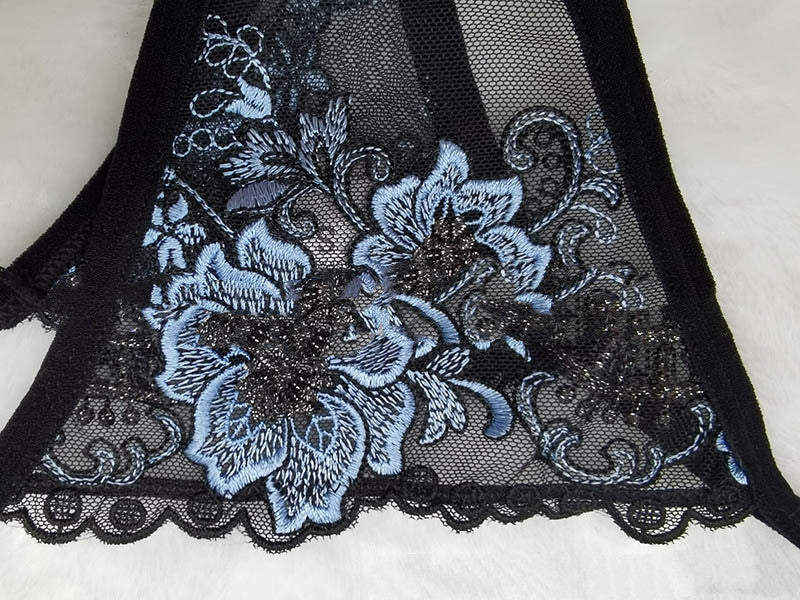 Ensemble de lingerie tentation sexy en dentelle brodée