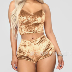 Lingerie Sexy européenne et américaine, commerce extérieur, sous-vêtements Slim à col en v, costume deux pièces multicolore, offre spéciale