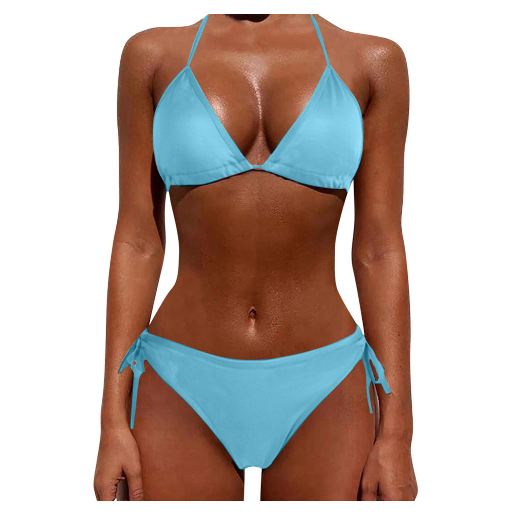 Tie Bikini Sexy Swimsuit Two-Piece Bikini Set