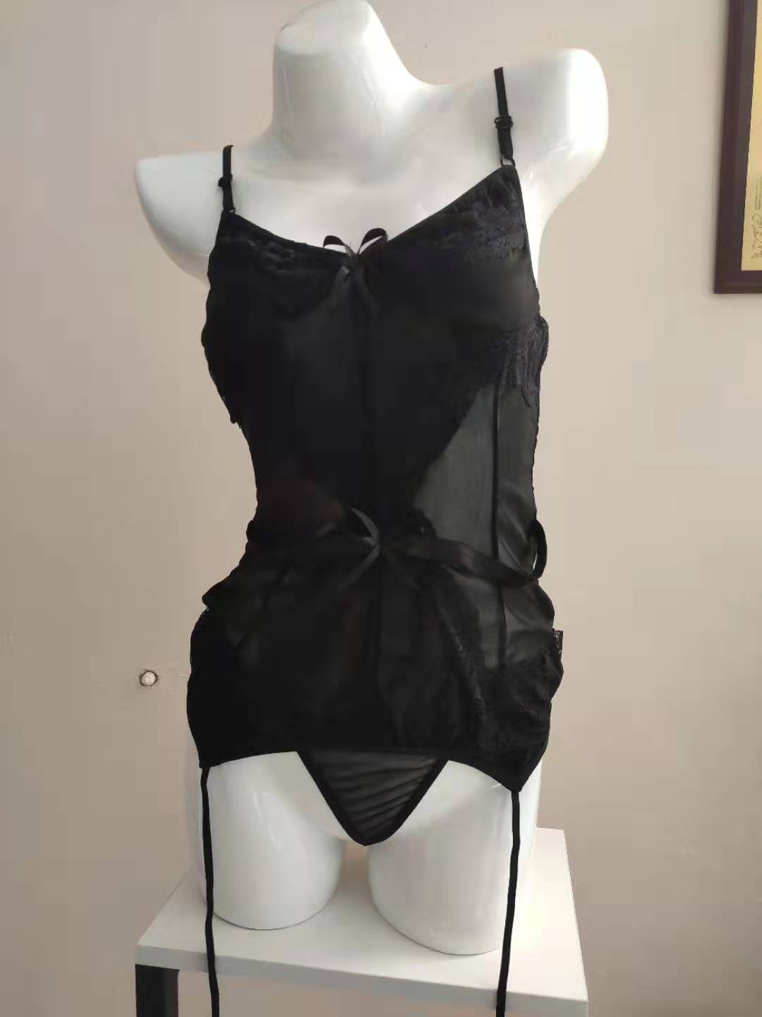 Hot-Selling European And American Lingerie Suits Sexy See-Through White Corset Women'S Underwear