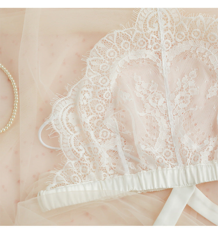 Ensemble de soutien-gorge sexy ultra-fin sans anneau en acier