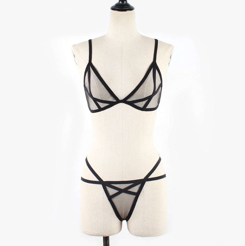 Femmes Lingerie Sexy Col V Profond Hanches Sous-Vêtements Sexy