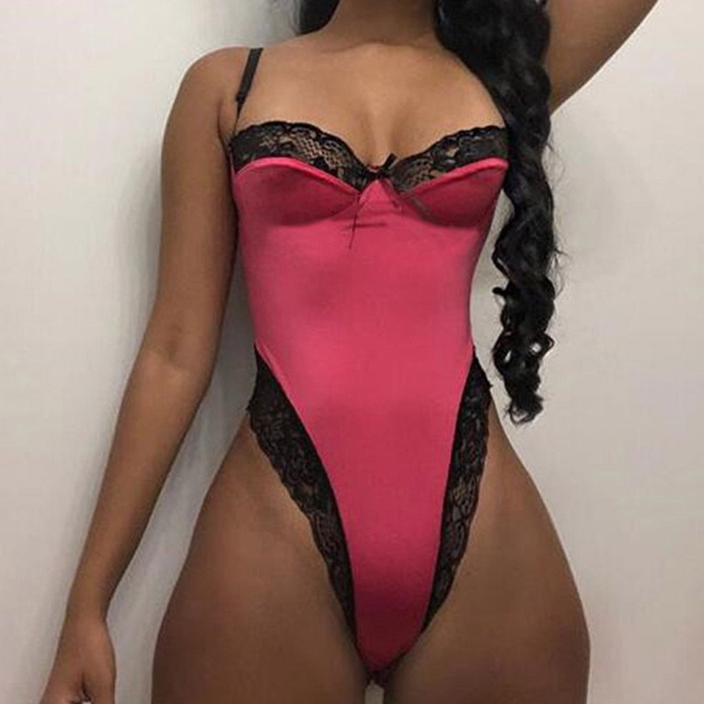 Linglace Dentelle Patchwork Lingerie Sexy Body Femme