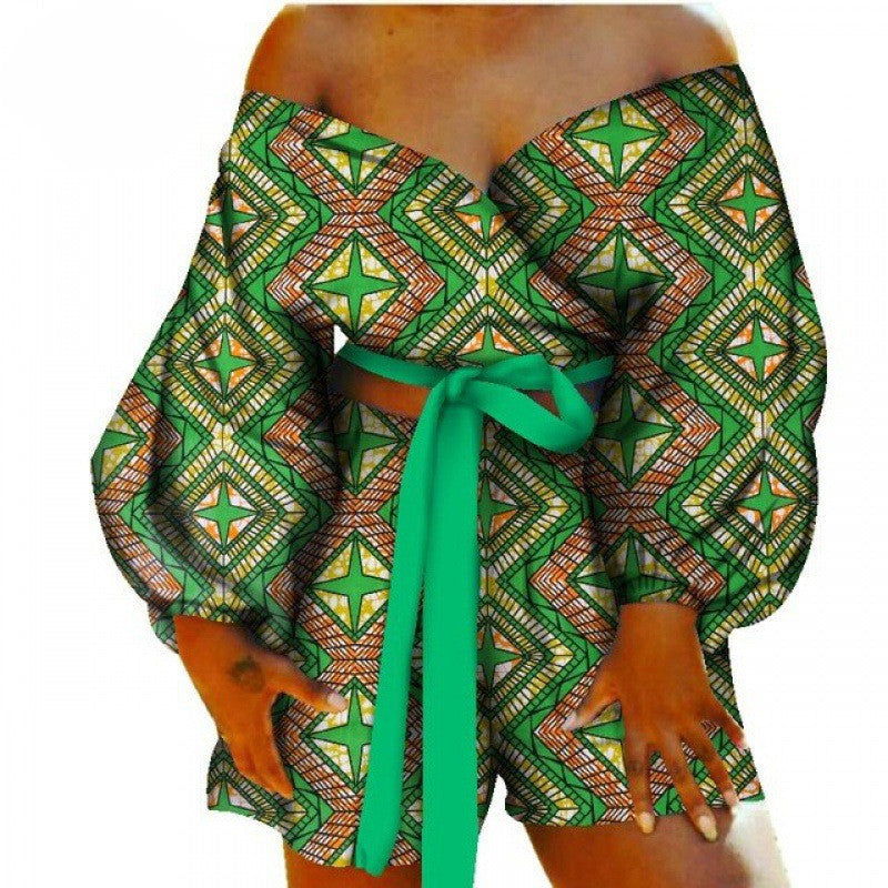 Conjunto de top y pantalones cortos con pajarita sexy Conjunto de 2 piezas