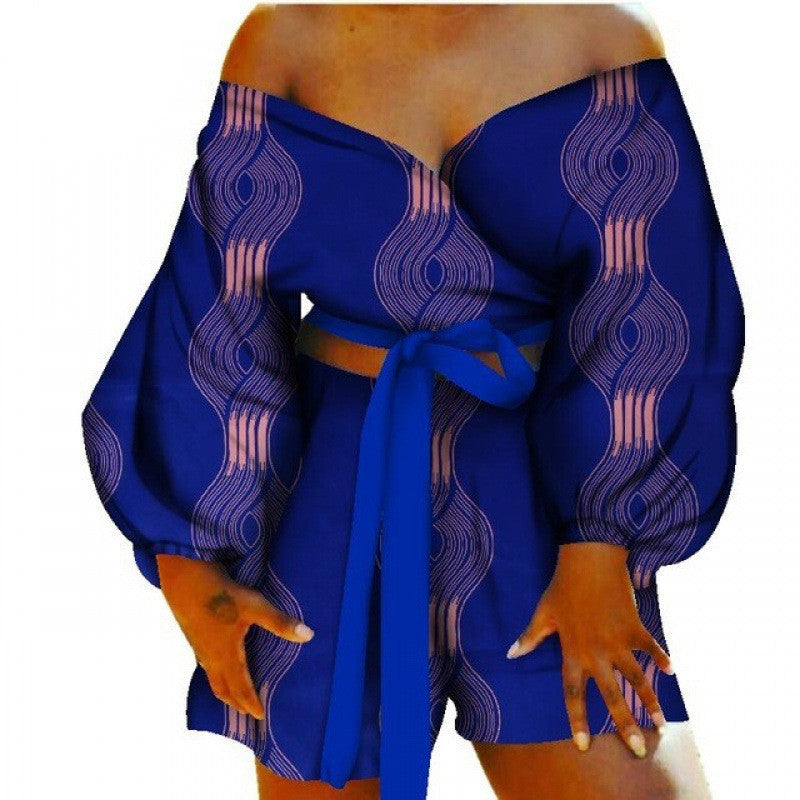 Conjunto de top y pantalones cortos con pajarita sexy Conjunto de 2 piezas