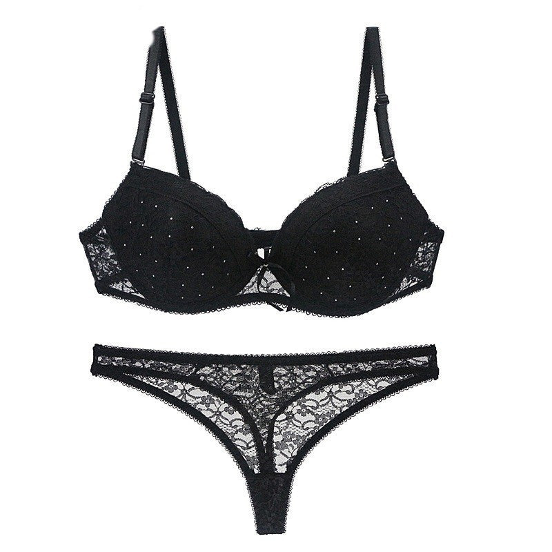 Conjunto de sujetador de encaje sexy Ropa interior de sujetador de mujer súper reunida