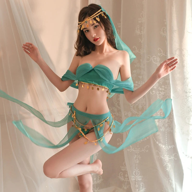 Estilo Bailarina Traje Bailando Señora Estilo Antiguo Lencería Sexy