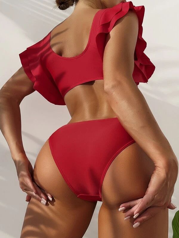 European And American Sweet Split Swimsuit