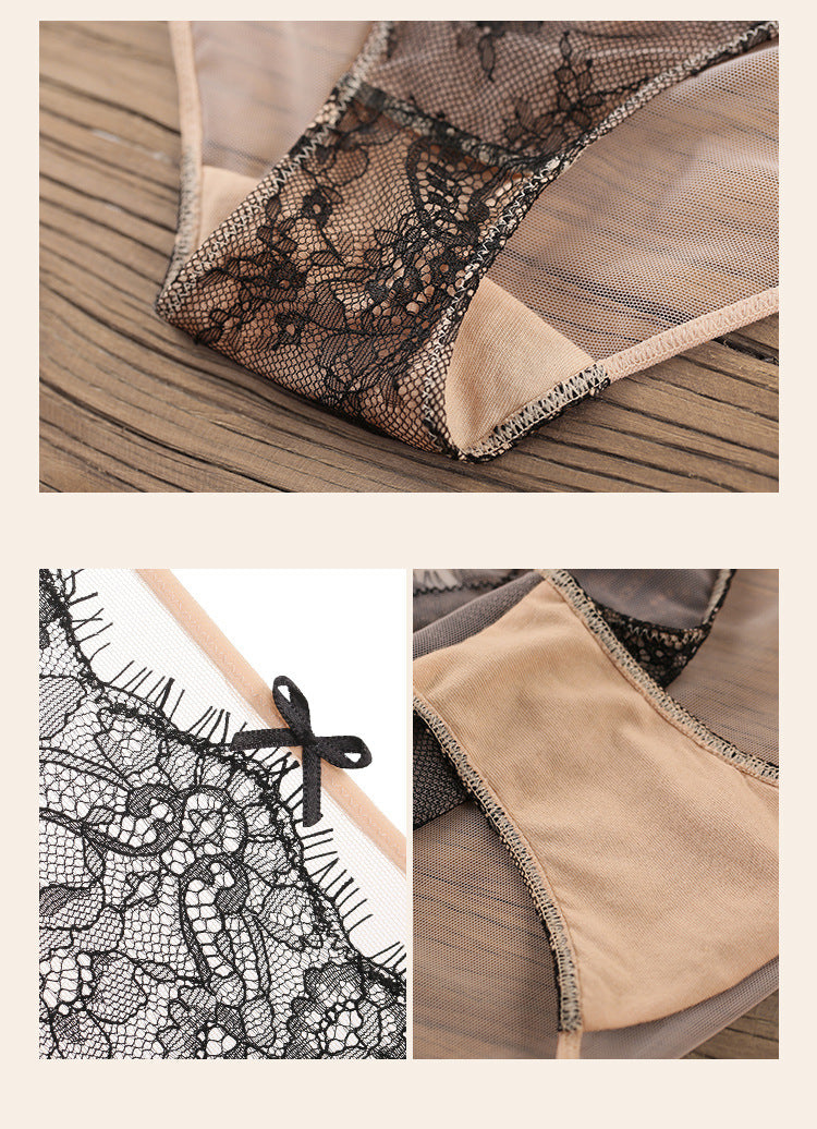 Ensemble de soutien-gorge sexy en dentelle avec haut tube