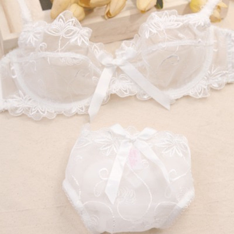Ensemble soutien-gorge sexy transparent ultra fin