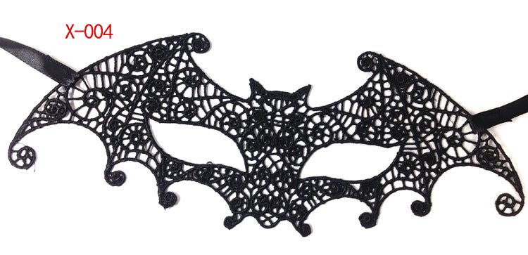 Series black lace mask
