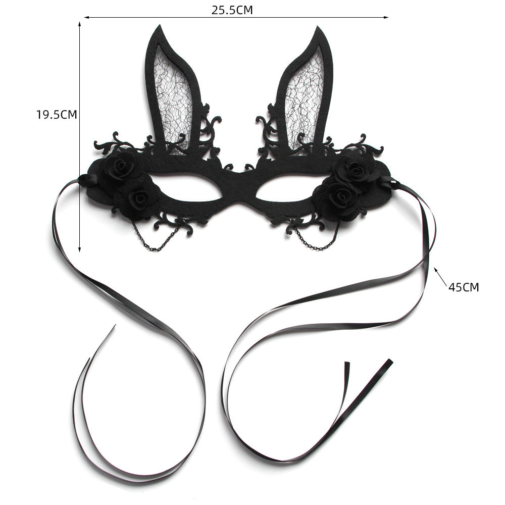 Easter Bunny Mask Sexy Nightclub Bunny Halloween Bar KTV Atmosphere Group Props