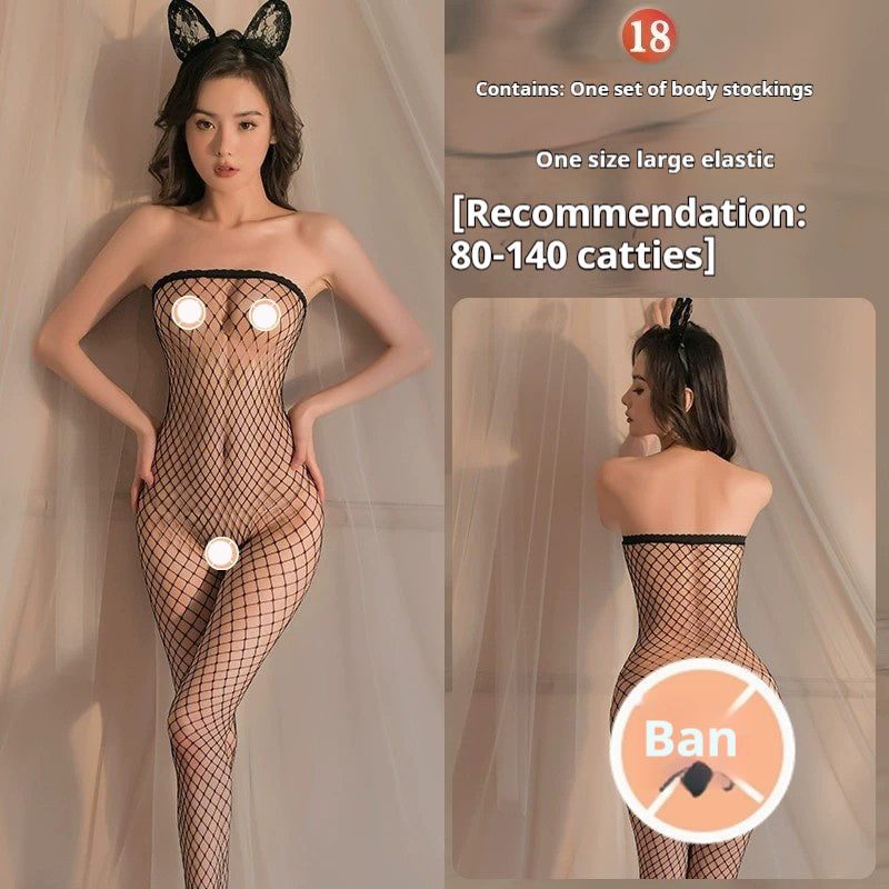 Lingerie Sexy Ouverte Passion Transparent Sense Body En Maille