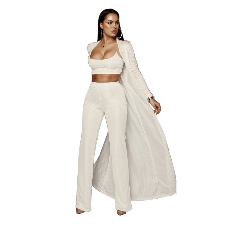 Sexy Pit Elastic Commuter Temperament Three-Piece Set