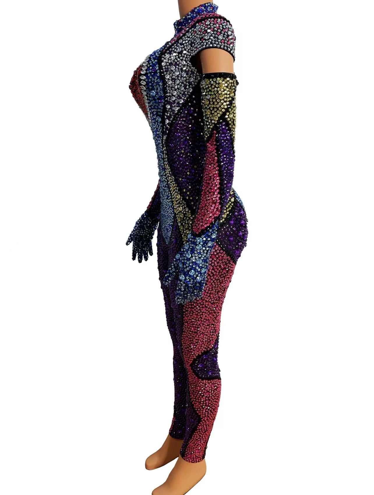 Sexy Rhinestone Women's Flash Dress