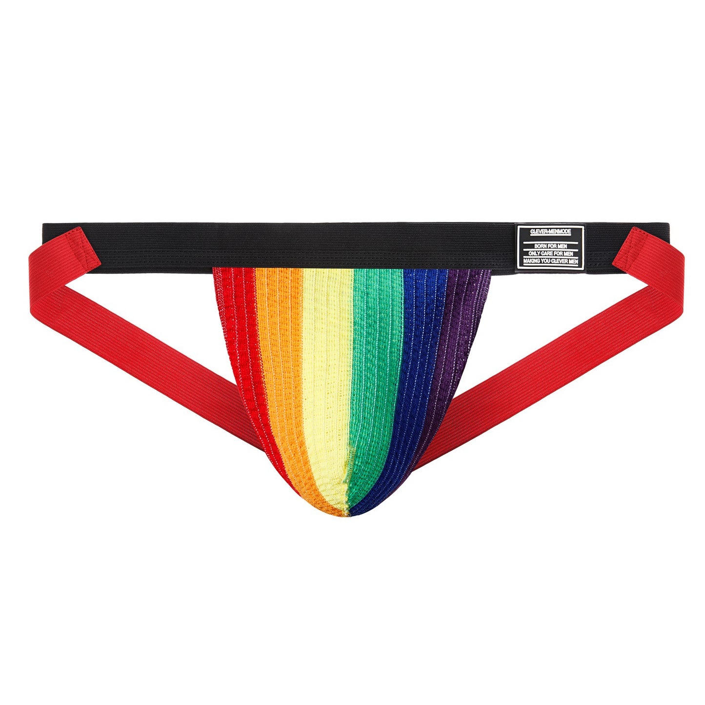 Men's Classic Sports Fitness T-back Rainbow Color Double G-string