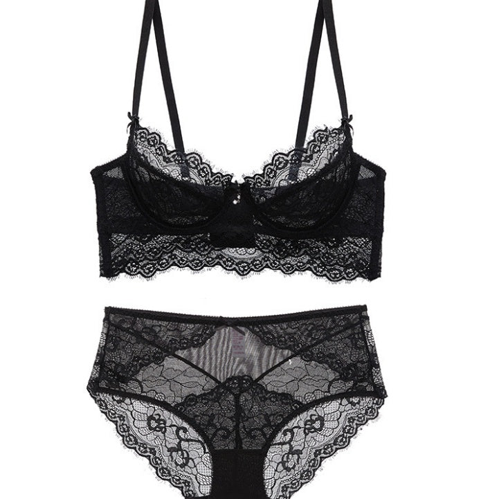 Ensemble de soutien-gorge ultra-mince de sous-vêtements sexy Deep V