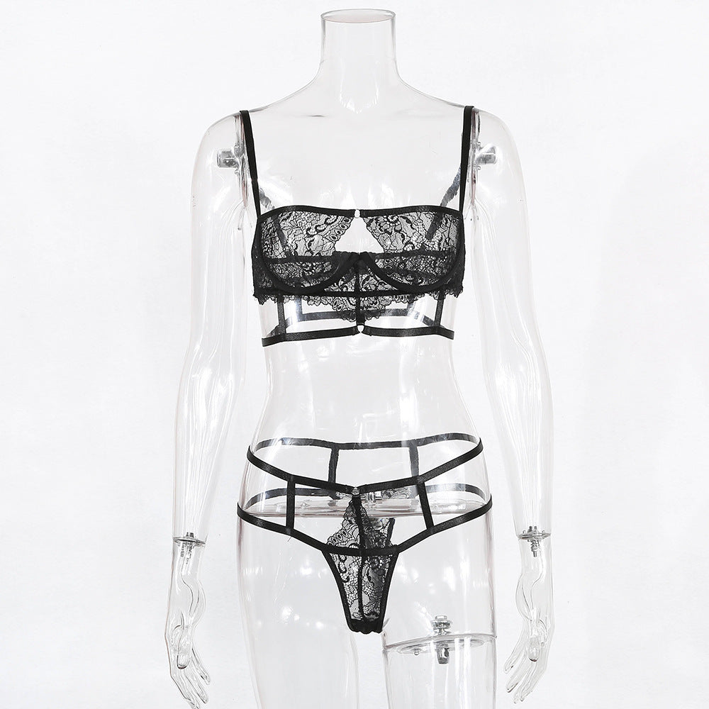 Hollow sexy underwear set