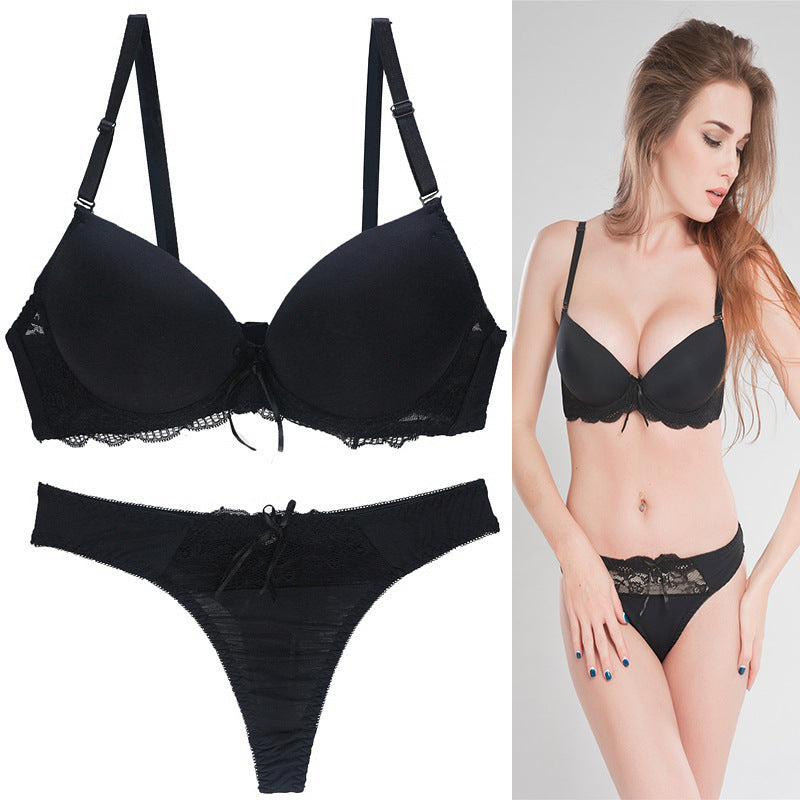 Conjunto de sujetador de encaje Conjunto de ropa interior de talla grande para mujer