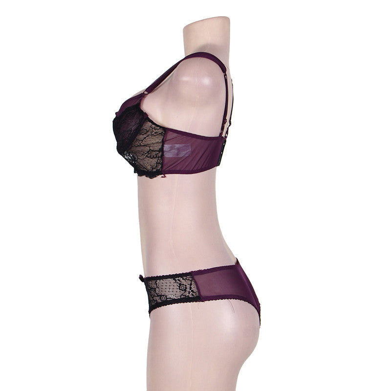 Ensemble de soutien-gorge sexy à trois points pour femme
