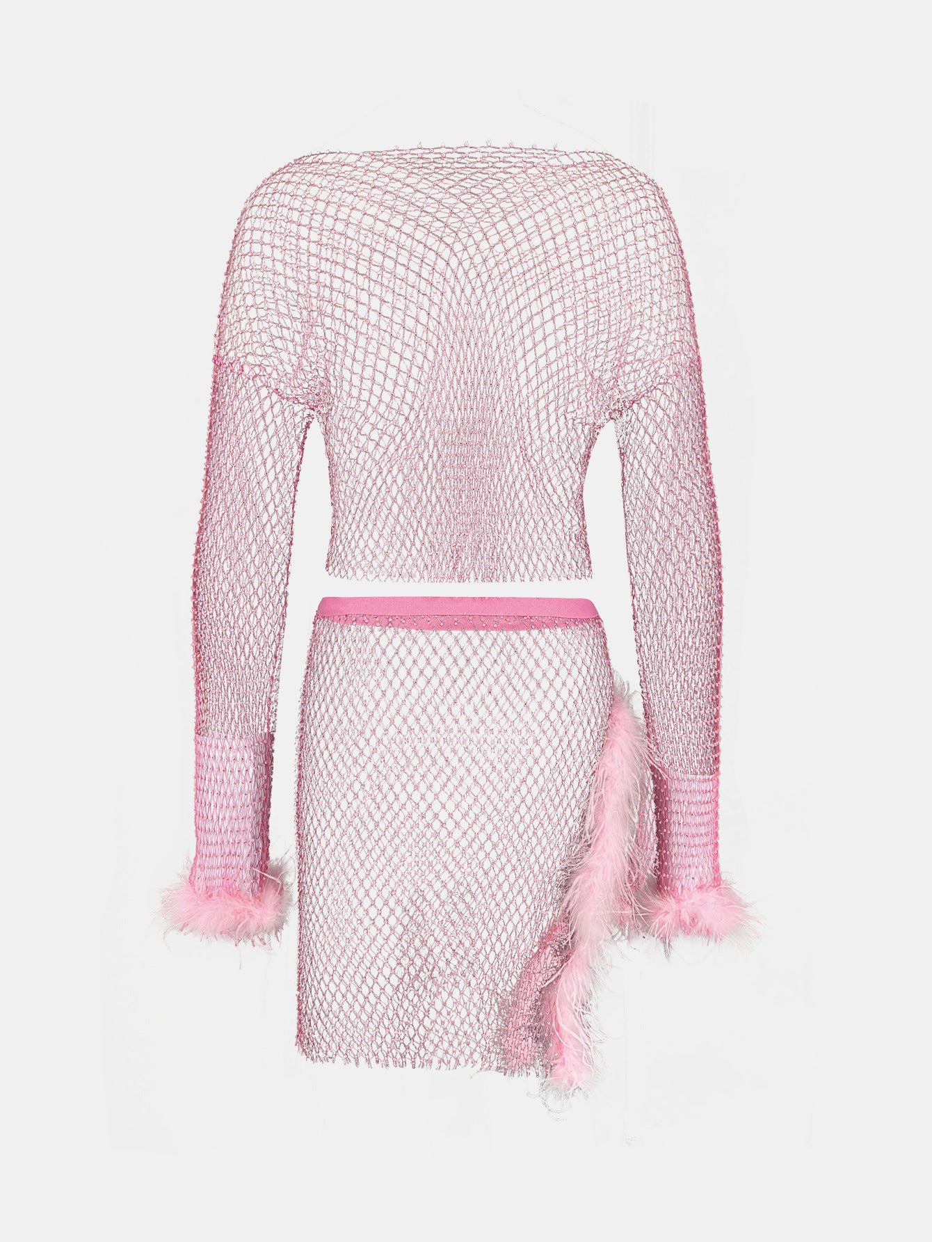 Net Drill Rhinestone Women's Handmade Sewing Sexy Mesh Skirt