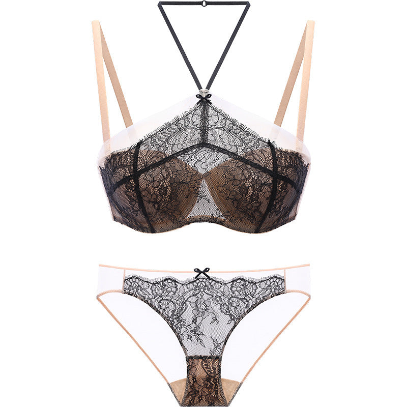 Ensemble de soutien-gorge sexy en dentelle avec haut tube