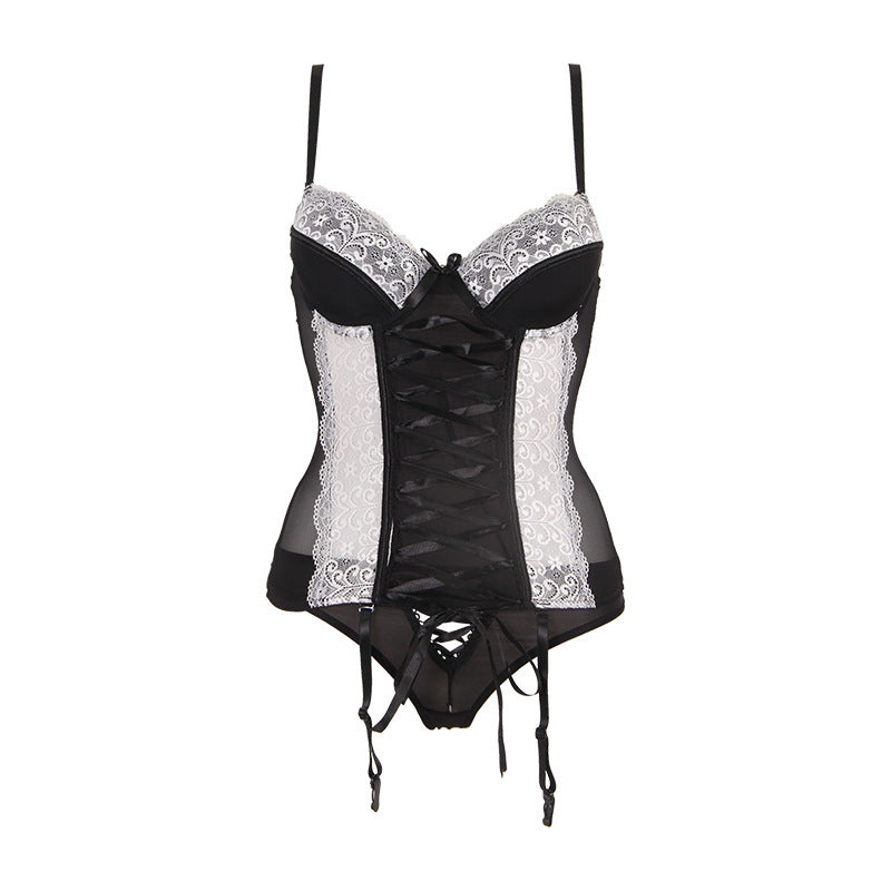 Lingerie sexy discothèque fichier sexy à armatures rassembler costume uniforme