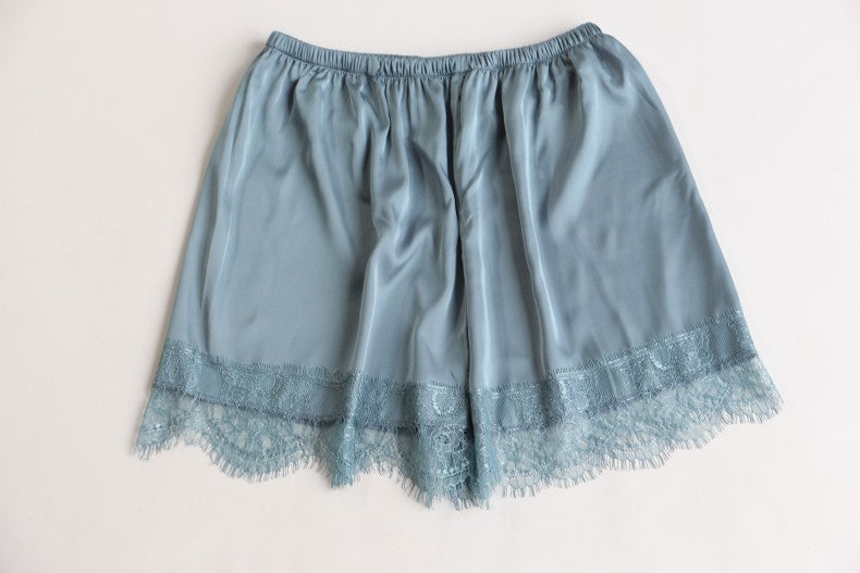 Pyjama cinq pièces pour femme, chemise de nuit sexy en dentelle avec coussinet de poitrine